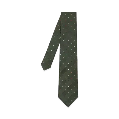 Paul Smith Rainbow Dot Tie "DarkGreen"