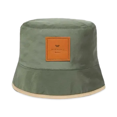 Max Mara GIOIRE Nylon Bucket Hat "Khaki"