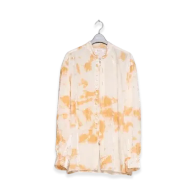 MASU Victorian Zip-up Shirt "White"
