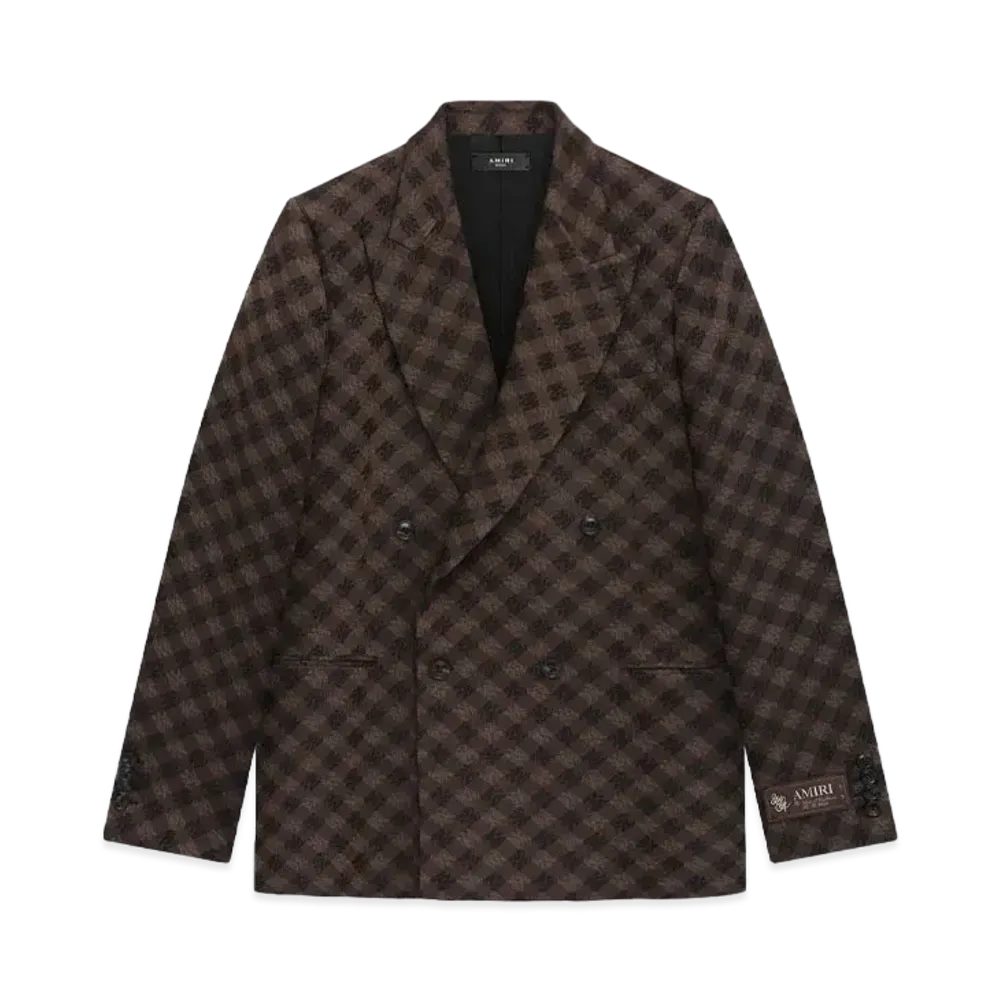 AMIRI Ma Quad Double-Breasted Blazer "Dark Brown"