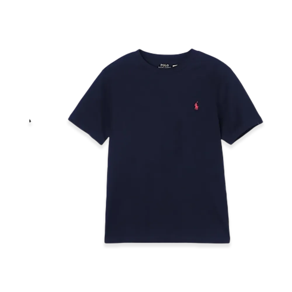 Polo Ralph Lauren Kids Short-Sleeve Cotton Jersey Crewneck Tee "Cruisenavy"