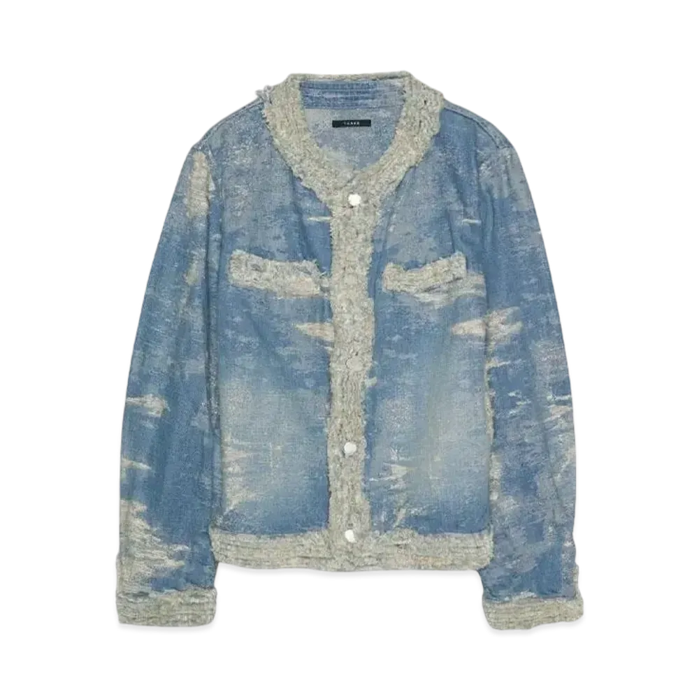 TAAKK SHORT DENIM JACKET "INDIGO BLEACH"