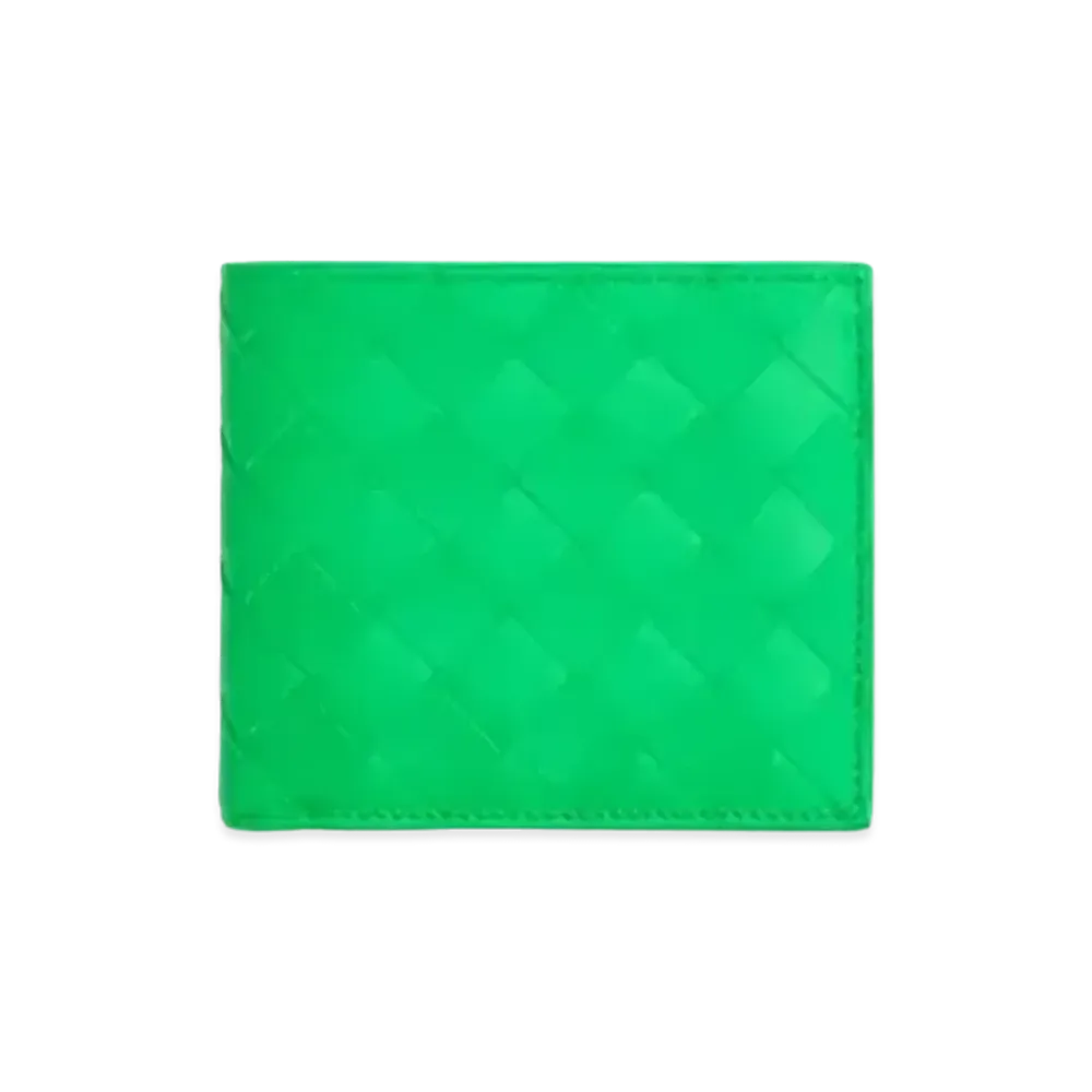 Bottega Veneta Intrecciato Calfskin Bi-fold Wallet With Coin Purse "Parakeet"