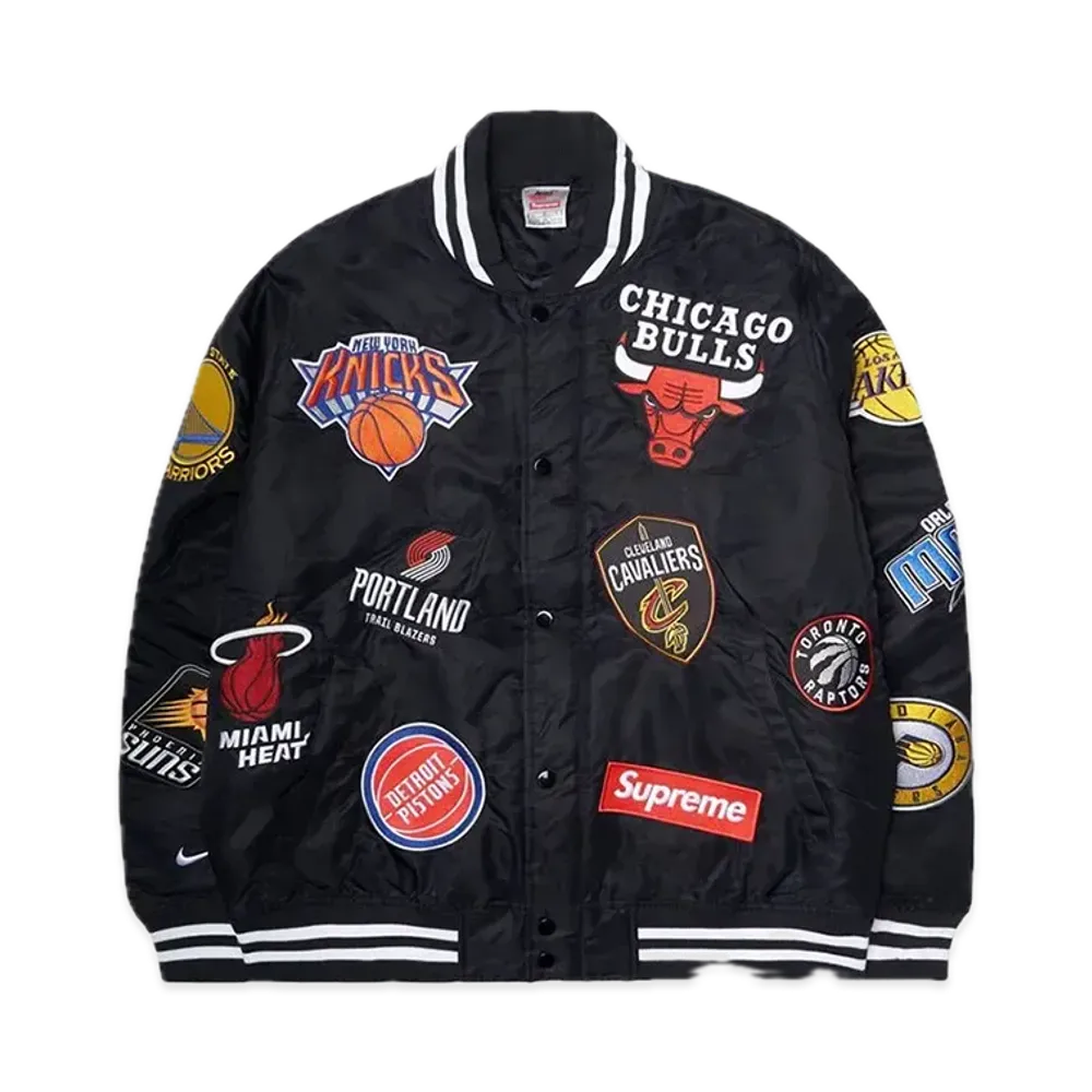 Supreme x Nike x NBA Teams Warm-Up Jacket "Black"