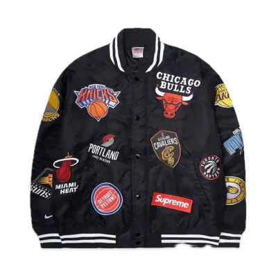 Supreme x Nike x NBA Teams Warm-Up Jacket "Black"