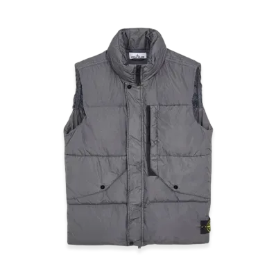 Stone Island G0423 Garment Dyed Crinkle Reps Recycled Nylon Down Vest - 23FW "Lead"