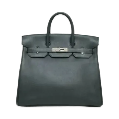 Hermes Haut a Courroies Fjord "Noir/Silver"