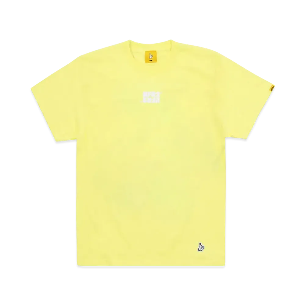 FR2 Upside Down Embroided #Fr2 Logo T-Shirt "Light Yellow"