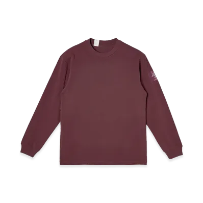 N.HOOLYWOOD TEST PRODUCT EXCHANGE SERVICE Long Sleeve T-Shirt "Burgundy"