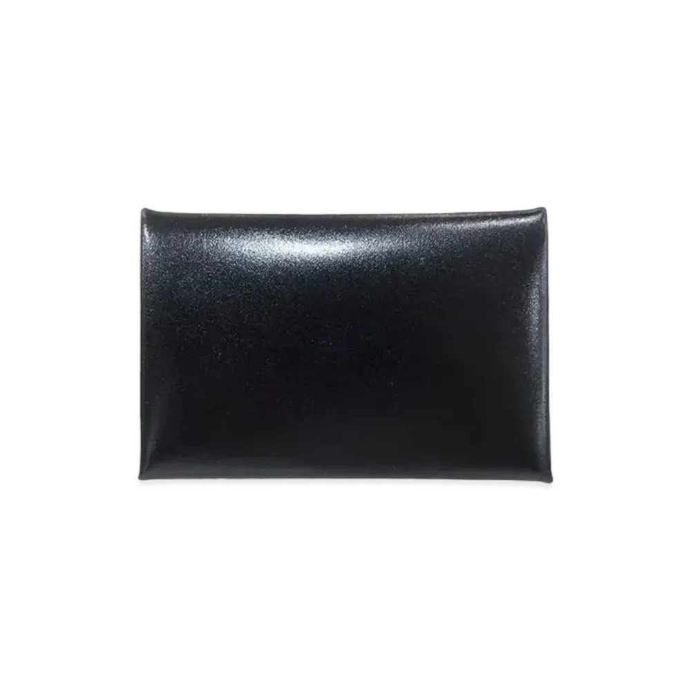 Hermes Calvi Box Calf "Noir/Silver"