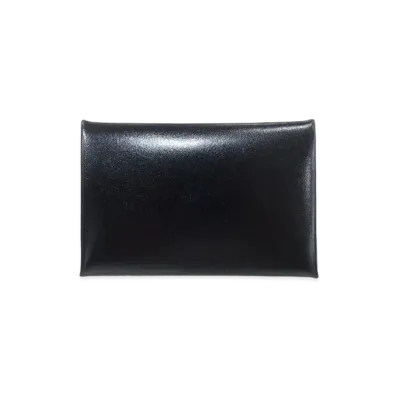 Hermes Calvi Box Calf "Noir/Silver"