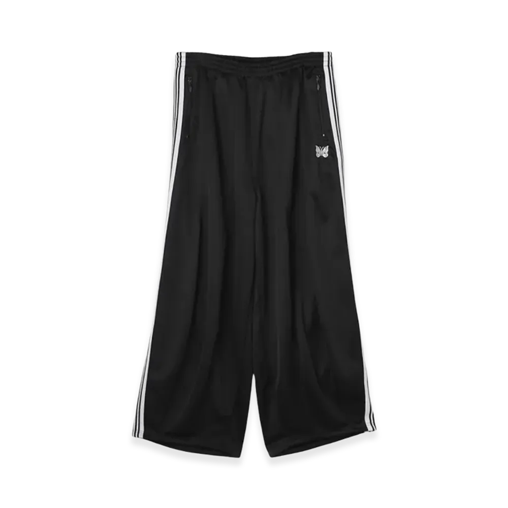NEEDLES H.D. Track Pants Poly Smooth "BlackWhite"