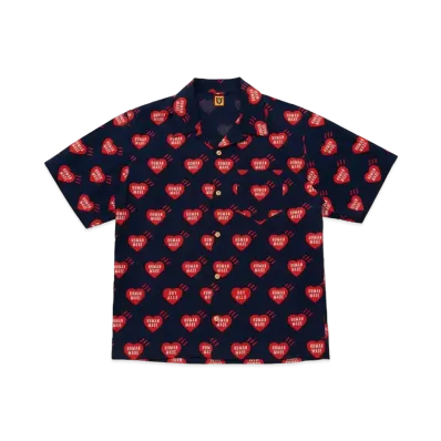 HUMAN MADE HEART ALOHA SHIRT "Navy"