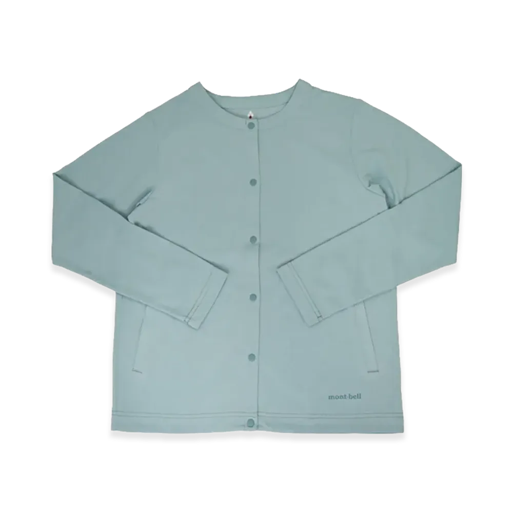 mont-bell Women's WIC. Cardigan "Light Blue"