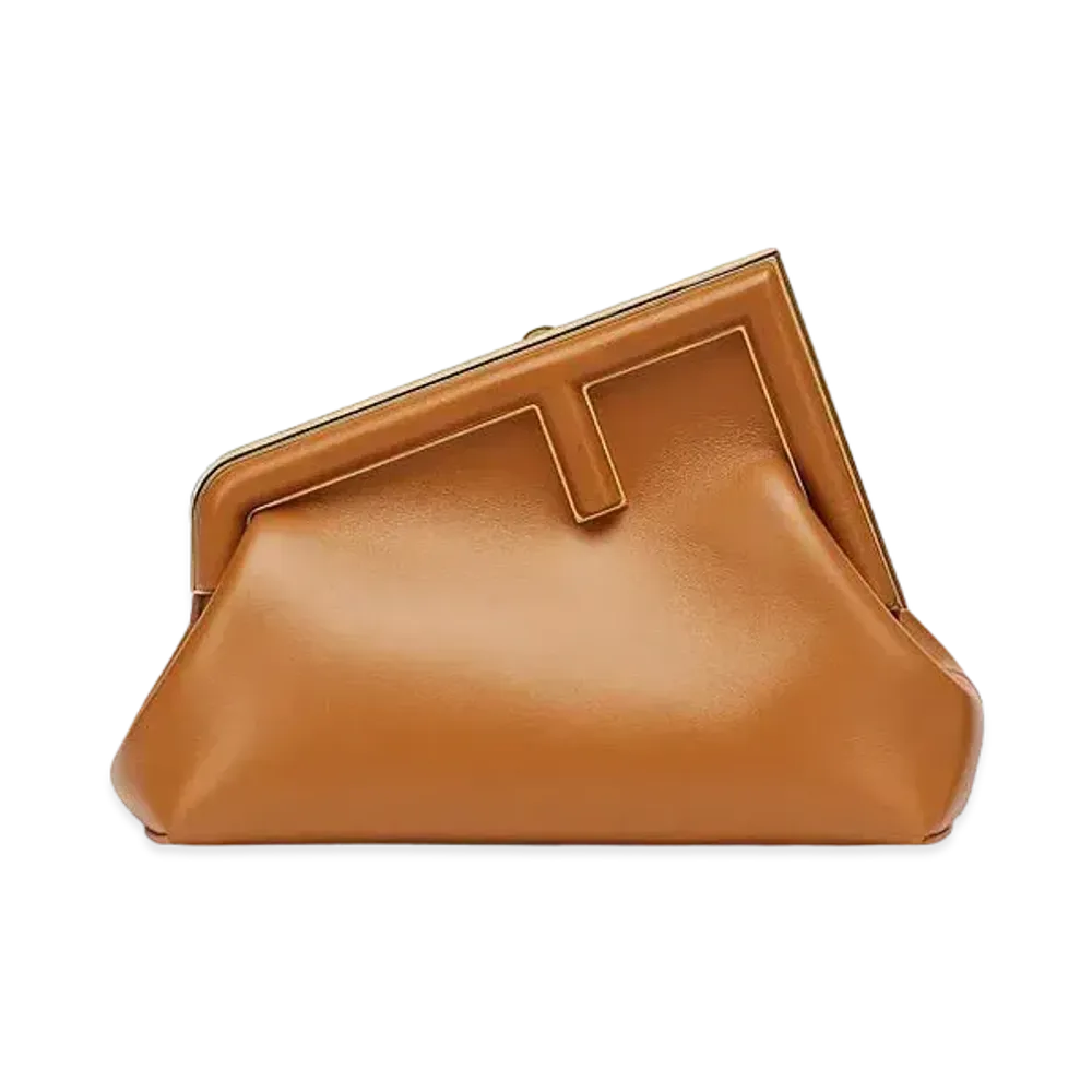 FENDI First Small Leather Bag "Brown"