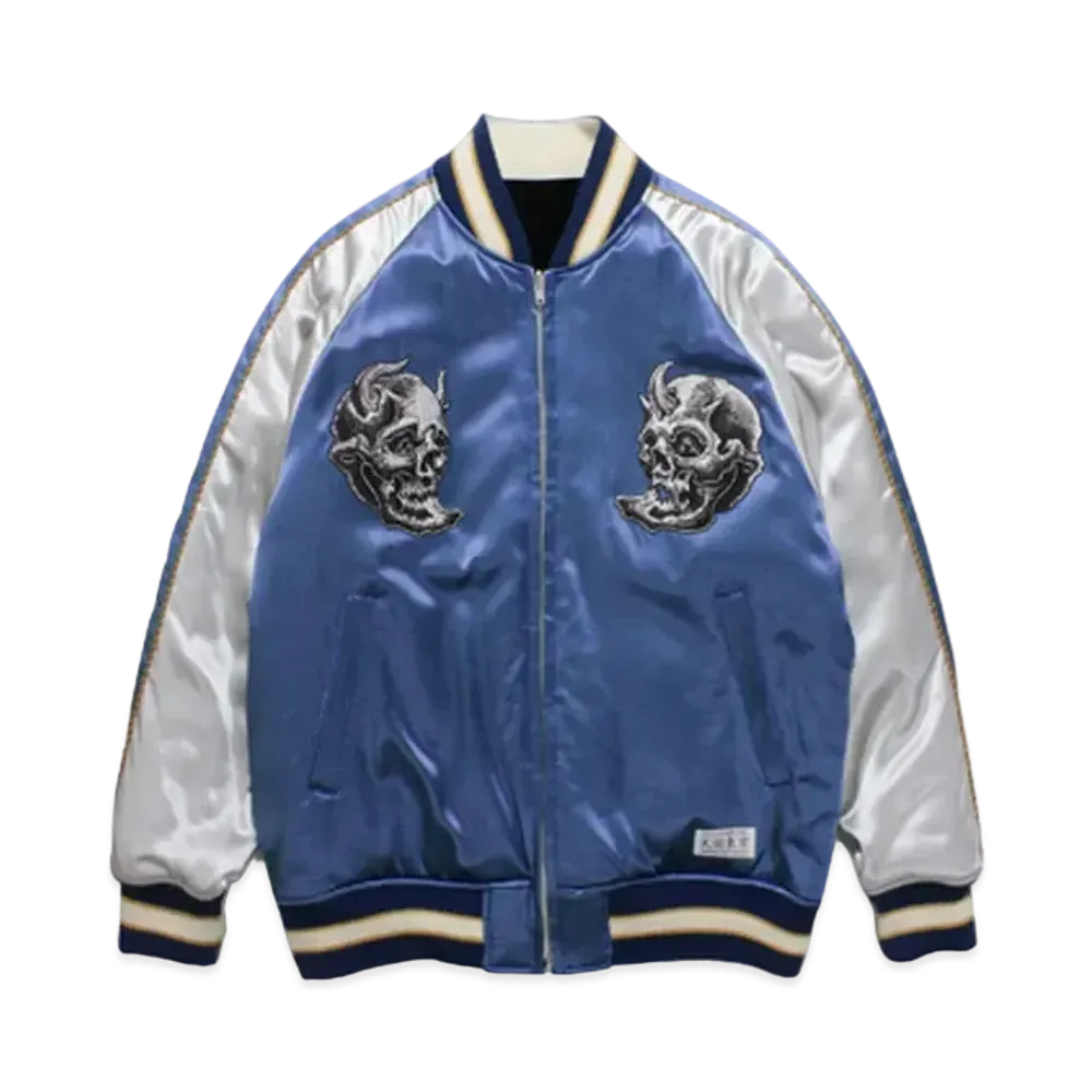 WACKO MARIA 56 TATTOO STUDIO / REVERSIBLE SKA JACKET "Blue"