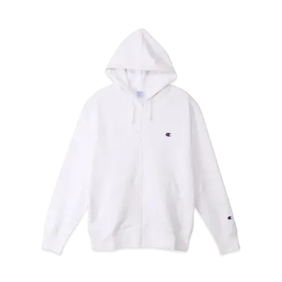 Champion Basic Zip Hooded Sweatshirt "White"