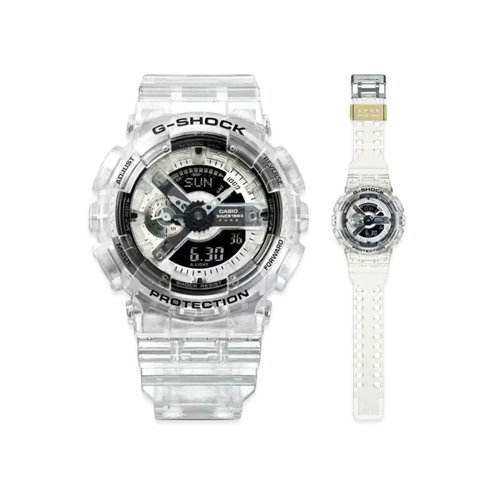 Casio G-Shock 40th Anniversary Clear Remix Analog Digital 110 Series GA-114RX-7AJR