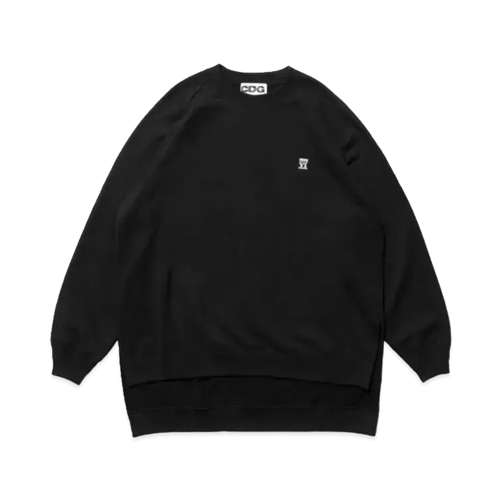 CDG x Sakanaction Ichiro Yamaguchi yamaichi Oversized Long Back Sweatshirt "Black"