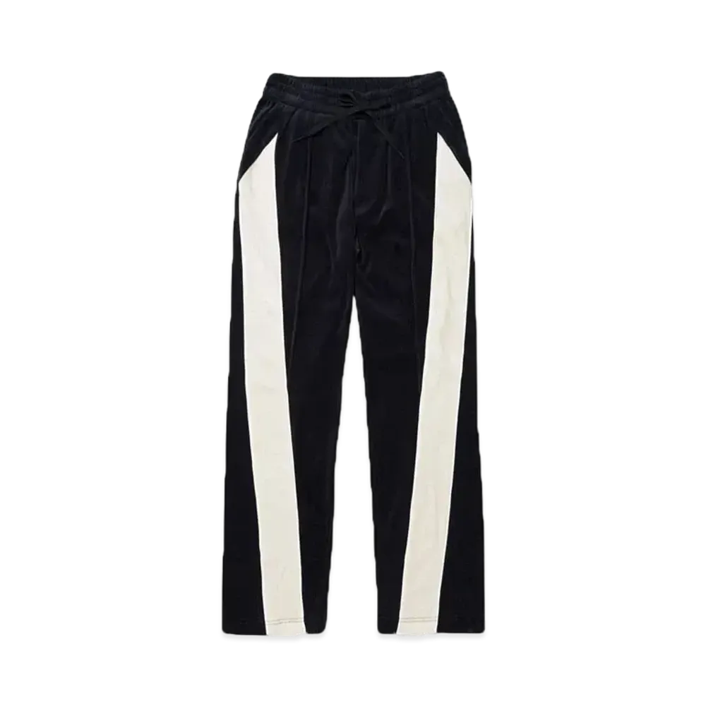 STUDIO SEVEN Cotton Velour Track Pants "NAVY"