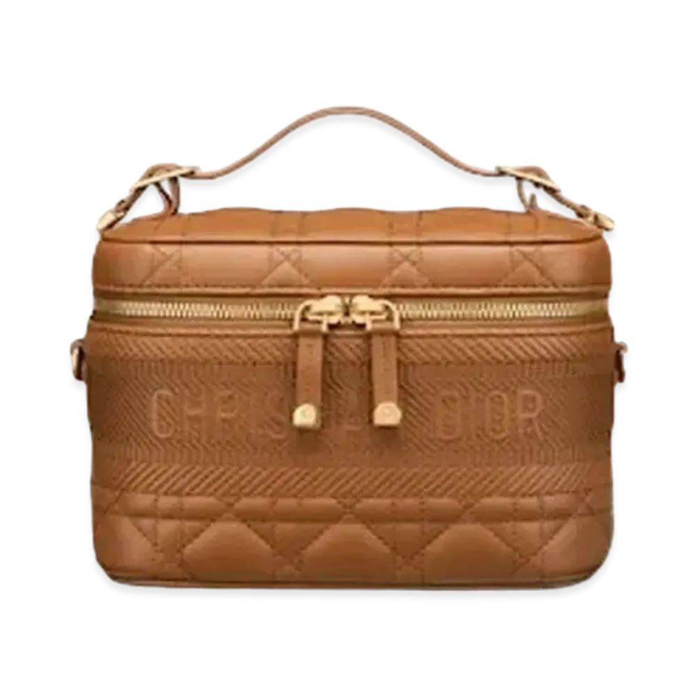 Dior Small Diortravel Vanity Case "Brown"