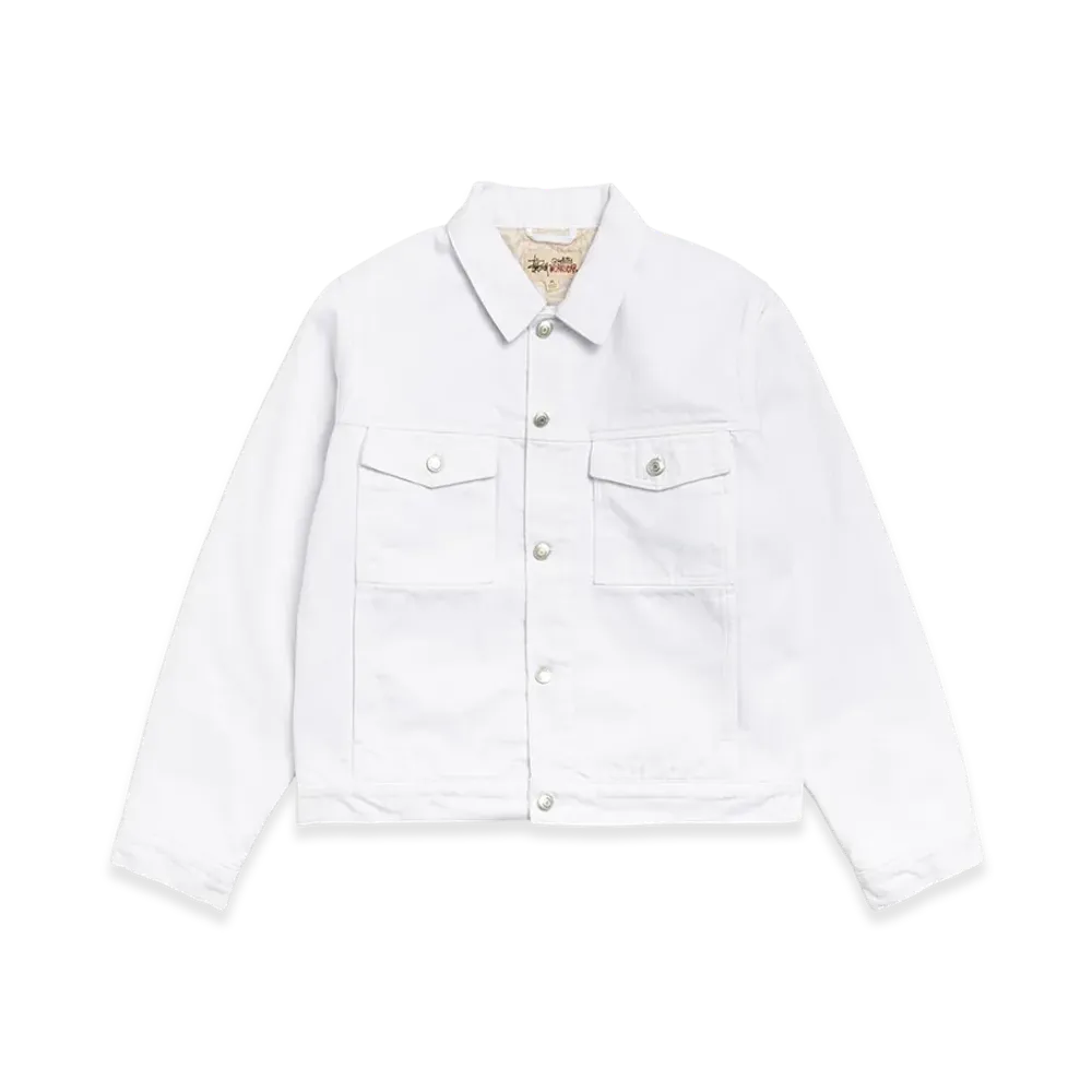 Stussy Lined Denim Trucker "White"