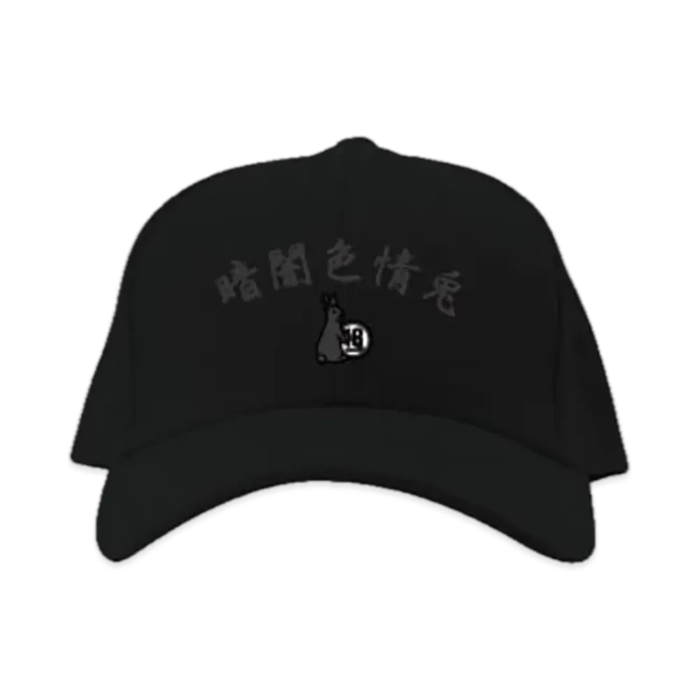 FR2 Dark Erotic Rabbit Six Panel Cap Yami Limited "Black"