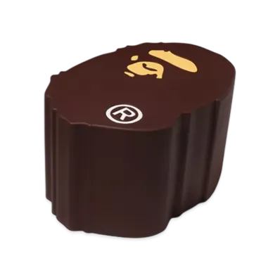 A BATHING APE Ape Head Stool "Brown"