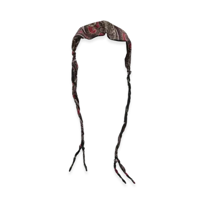 OUR LEGACY Twisted Tie "Burgundy Paisley"