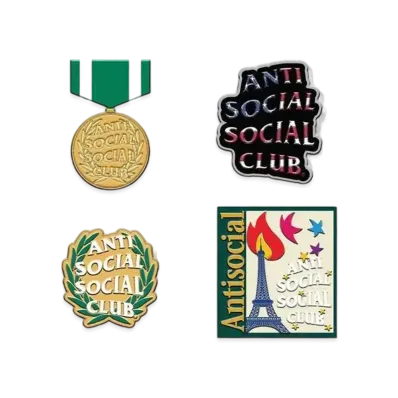 ANTI SOCIAL SOCIAL CLUB PARIS 2024 CAPSULE Olympic Pin Set "Multi"