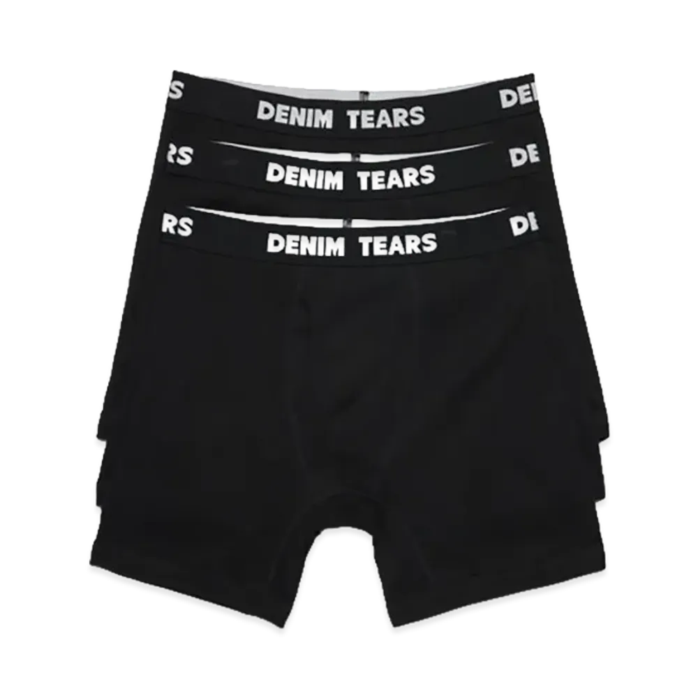 DENIM TEARS Boxer Brief 3-Pack "Black"