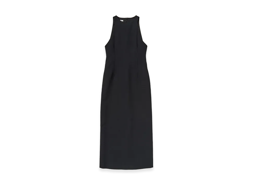 AURALEE Women's Tense Wool Double Cloth Sleeveless Dress "Black"