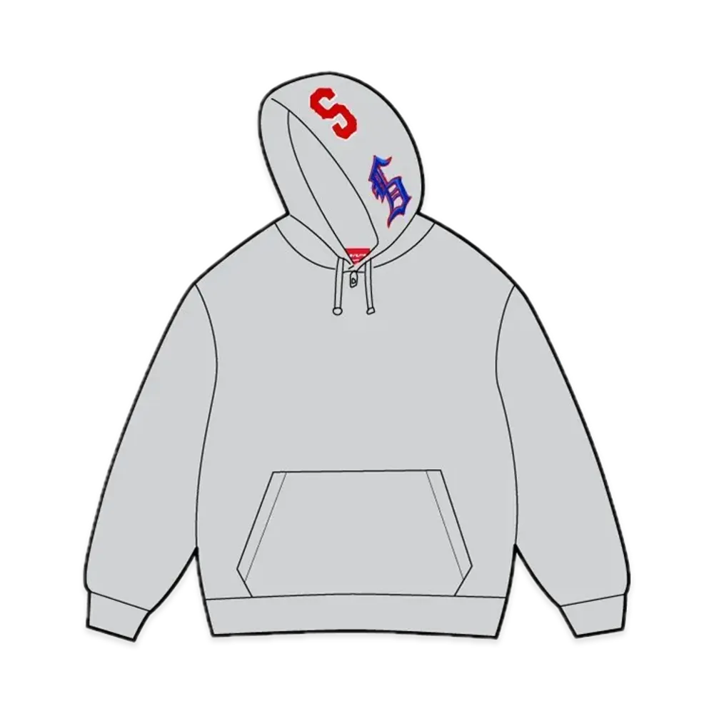 Supreme Multi S Logo Hooded Sweatshirt "Heather Grey"