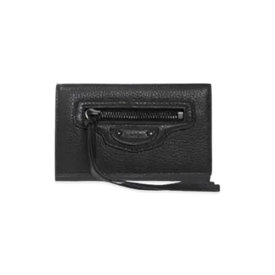 BALENCIAGA Leather Key Bag "Black"