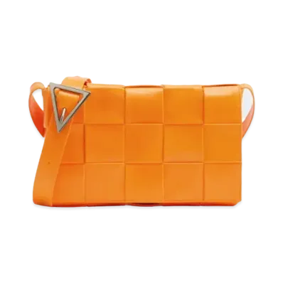 Bottega Veneta Cassette Crossbody Bag "Fresh Orange"