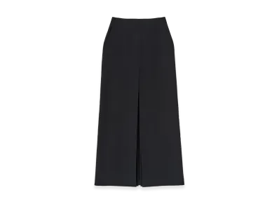 AURALEE Women's Tense Wool Double Cloth Slit Skirt "Black"