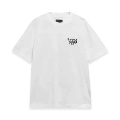 Barbour x BARACUTA All Nighter T-shirt (Oversized Fit) "White"