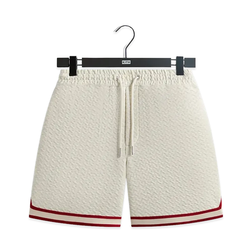 Kith Tessellation Interlock Curtis Short "Light Heather Grey"