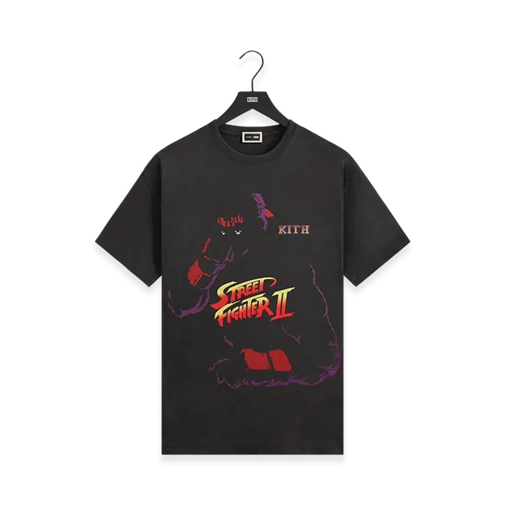 Kith x Capcom Ryu Needle Point Vintage Tee "Black"