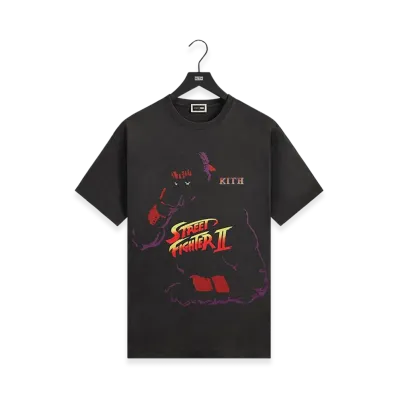 Kith x Capcom Ryu Needle Point Vintage Tee "Black"