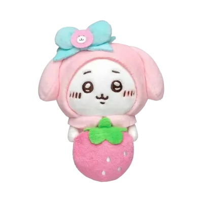Gray Parka Service -Chikawa- Chikawa x Sanrio Characters Desktop Sliding Stuffed Melody (Chikawa My Melody)