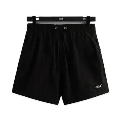 Kith Garment Washed Nylon Active Swim Short "Black"
