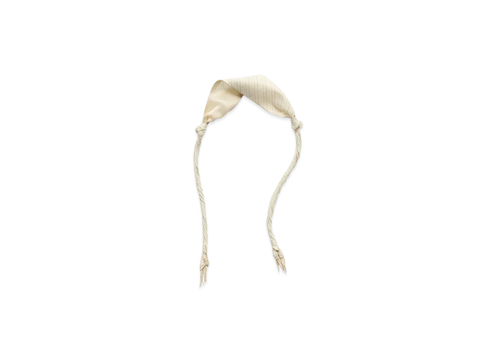 OUR LEGACY Women's Twisted Tie "Faded Bone Windstripe Lyocell"