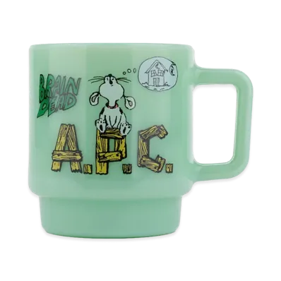 A.P.C. x Brain Dead Milk Glass Mug "Jade"