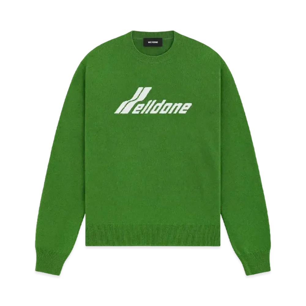 WE11DONE Logo Knit Sweater "Olive"
