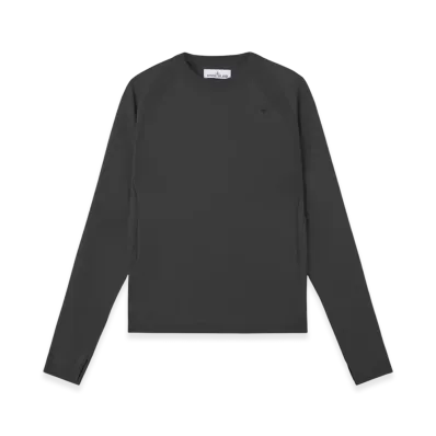 Stone Island 5100051 Primaloft Bio Recycled Polyester Stone Island Stellina Crewneck Jumper with Thumb Holes at Cuffs - 25SS "Lead Grey"