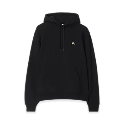 Burberry Night Stamp Cotton Hoodie "Black"