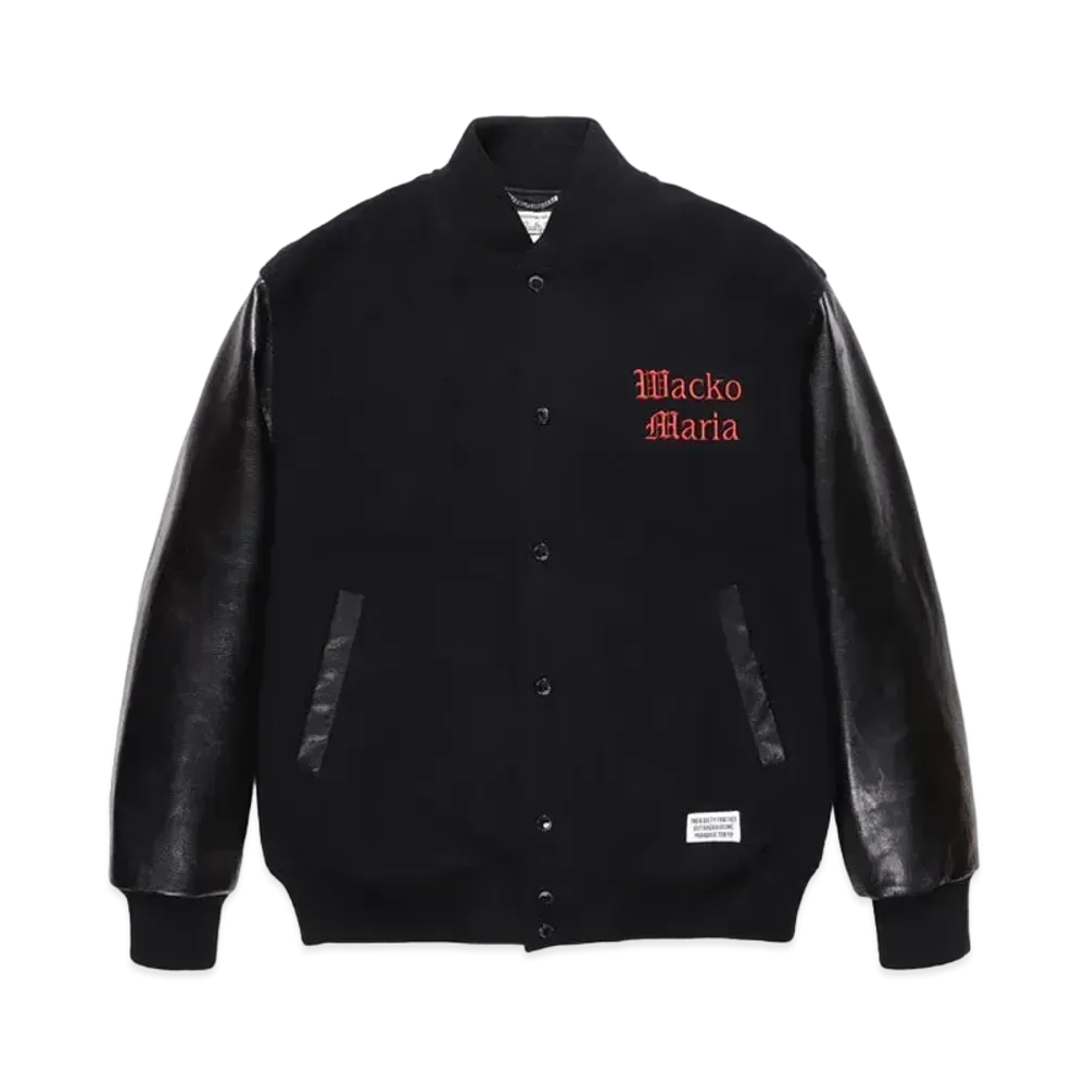 WACKO MARIA VARSITY JACKET "Black"