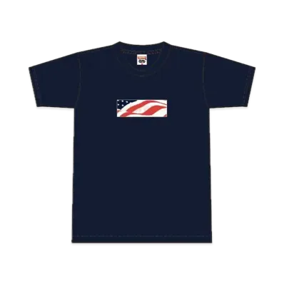 Supreme Patriot Box Logo Tee "Navy"