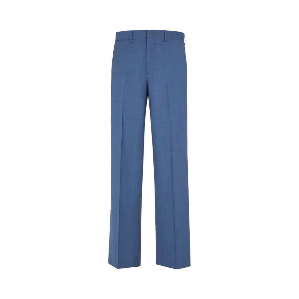 FENDI Men's Wool Pants "Blue"